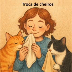 chegada_gato_troca_cheiros-300x300 A Chegada do Novo Gato: Um Guia Completo para uma Adaptação Harmoniosa (e sem brigas!)